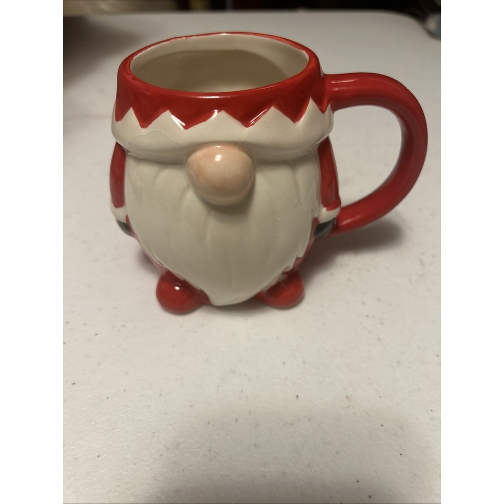 Target Drinkware Santa Gnome Coffee Mug Christmas Holiday Red
